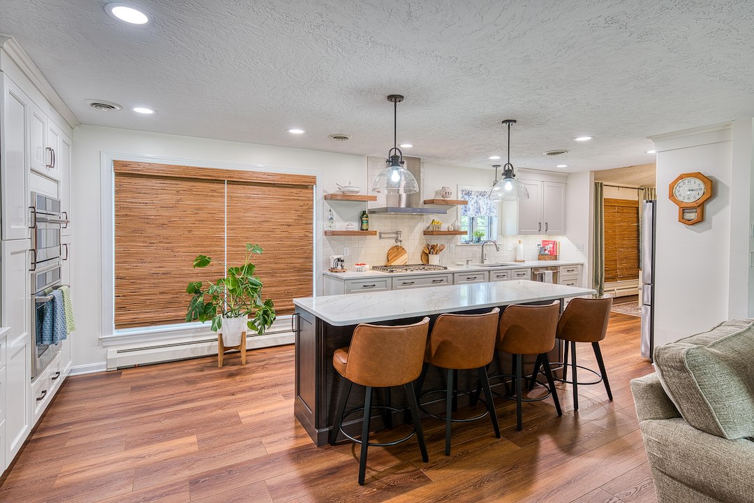 Dover Home undergoes Stunning 1st floor Renovation with Open Concept Kitchen